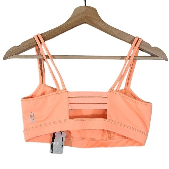 Free People Movement Idris Peach Horizon Sports Bra NWT womens size small S - Picture 4 of 6